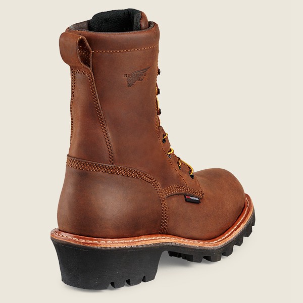 Bottes de Sécurité Red Wing - Loggermax - 9-Inch Waterproof Toe - Marron - Homme 168FDPAXQ